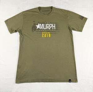 Forged Men's Official 2019 The Murph Challenge T-Shirt Olive Green Size Large